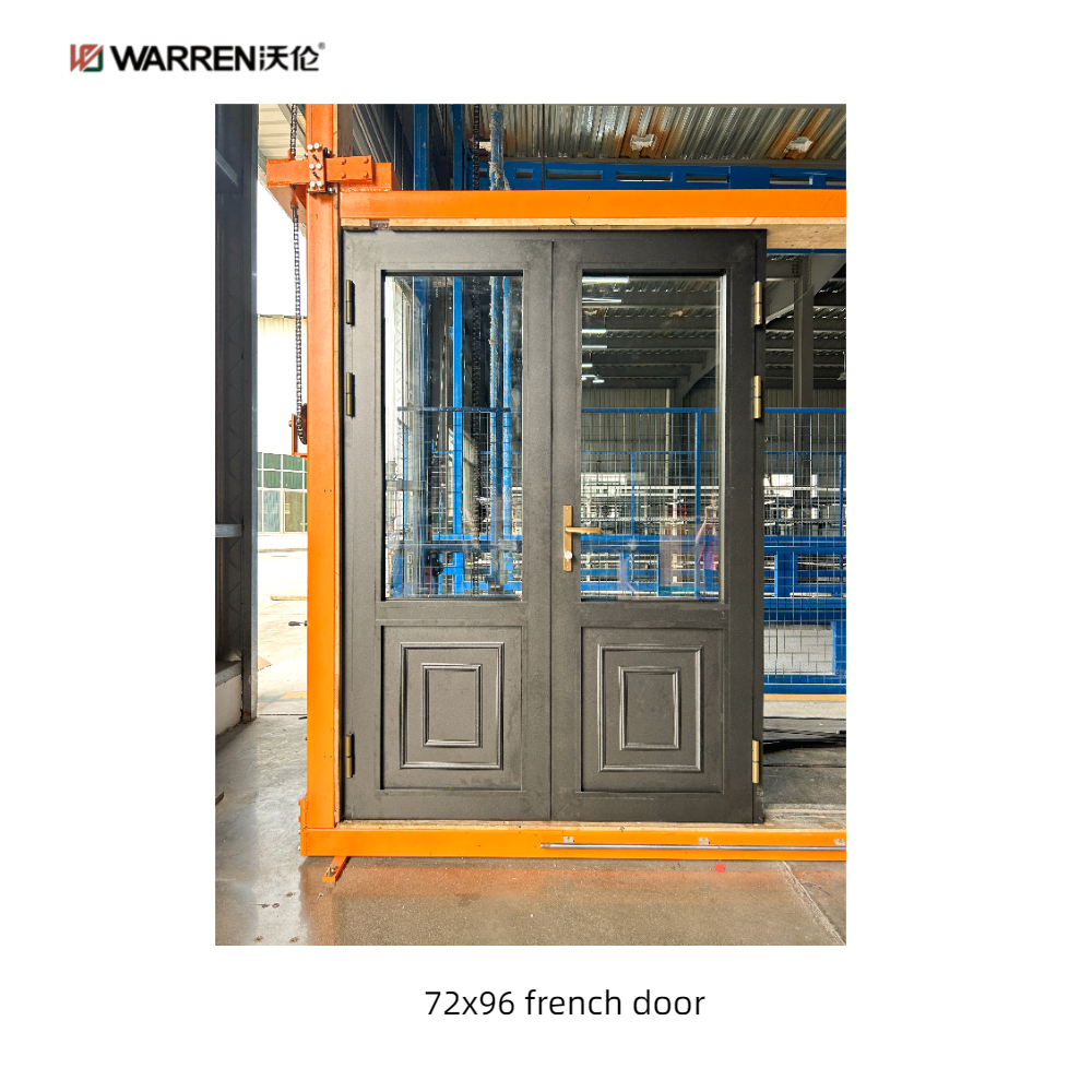 Warren 72x96 Double French Doors Internal Black French Doors