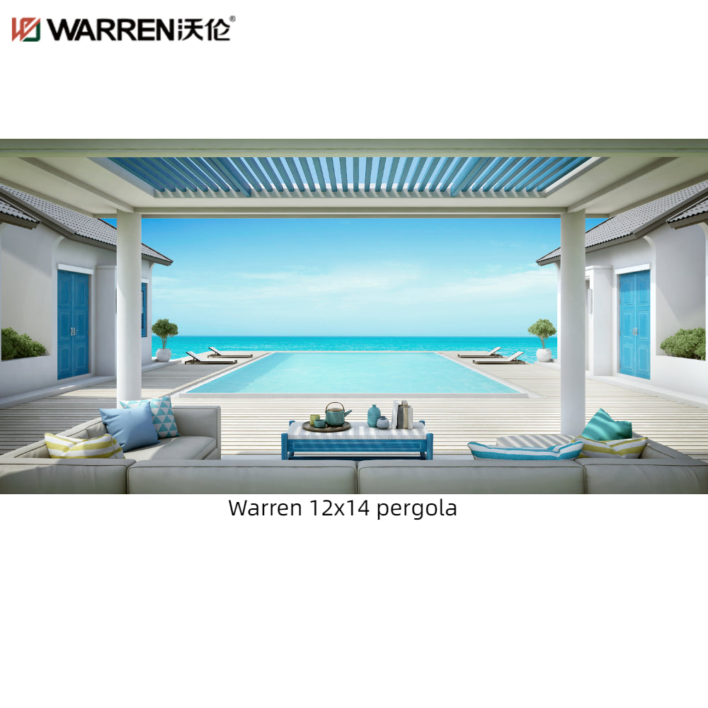 Warren 12x14 Pergola With Gazebo Louvered Canopy Patio Outdoor