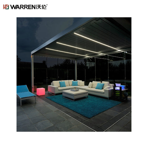 Warren 12 x 16 Pergola Canopy with Aluminum Alloy Louvered Roof