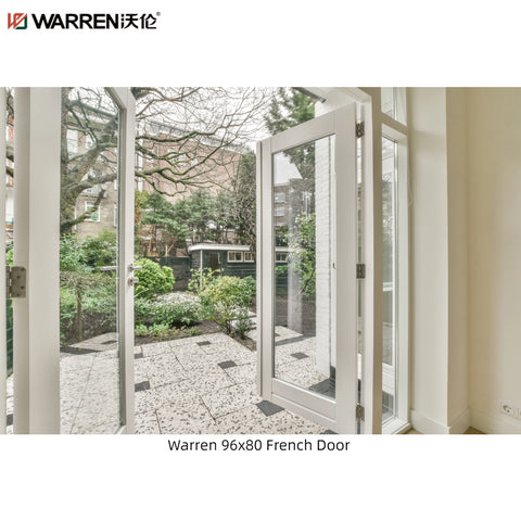 Warren 72x76 Inside Glass French Doors With White Double Doors Interior