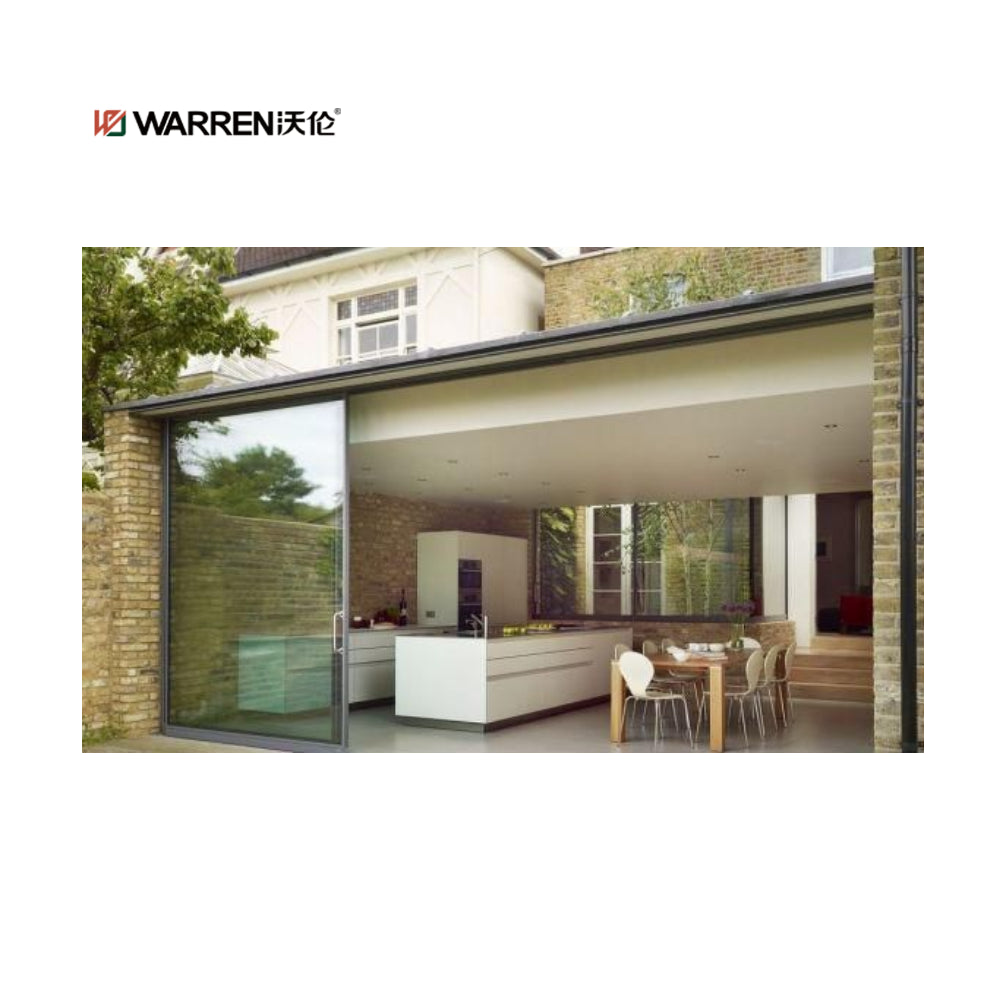 Warren 96x96 sliding door glass commercial automatic patio doors