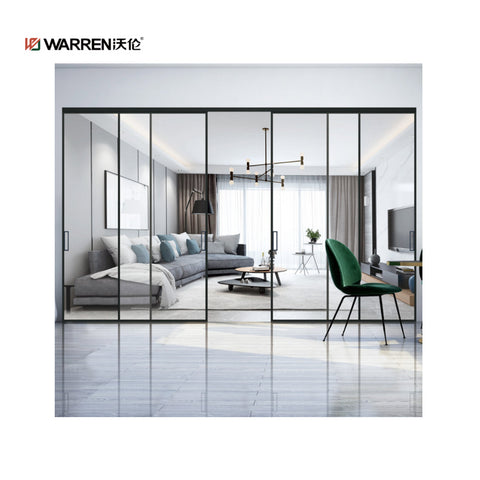 Warren 96x96 sliding door glass commercial automatic patio doors