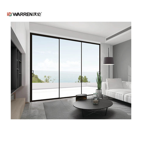 Warren 96x96 sliding door glass commercial automatic patio doors