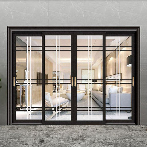 Customized Exterior Black Aluminum 5 feet french door double glazed Casement Doors