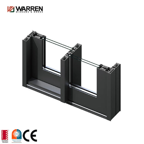 Warren 96x80 sliding door double tempered glass accessories sliding patio door system