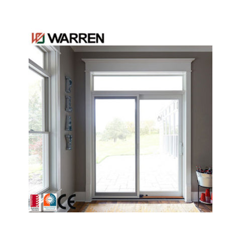 Warren 96x80 sliding door double tempered glass accessories sliding patio door system