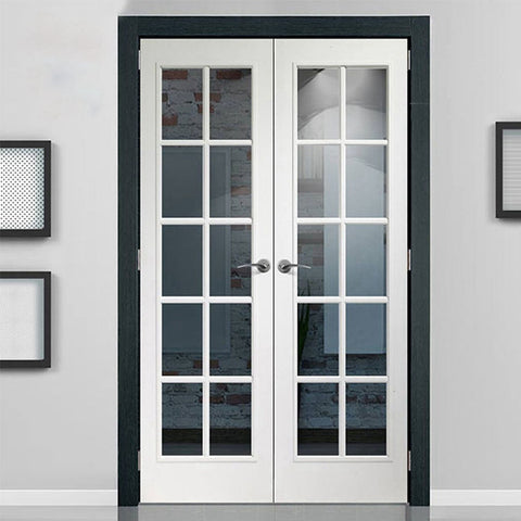 Customized Exterior Black Aluminum 5 feet french door double glazed Casement Doors