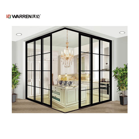 Warren 96x80 sliding door double tempered glass accessories sliding patio door system