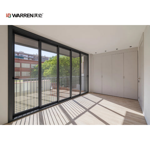 Warren 96x80 sliding door double tempered glass accessories sliding patio door system