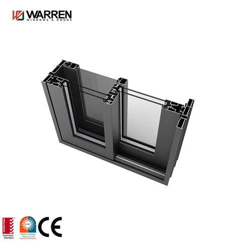 Warren 96x80 sliding door double tempered glass accessories sliding patio door system